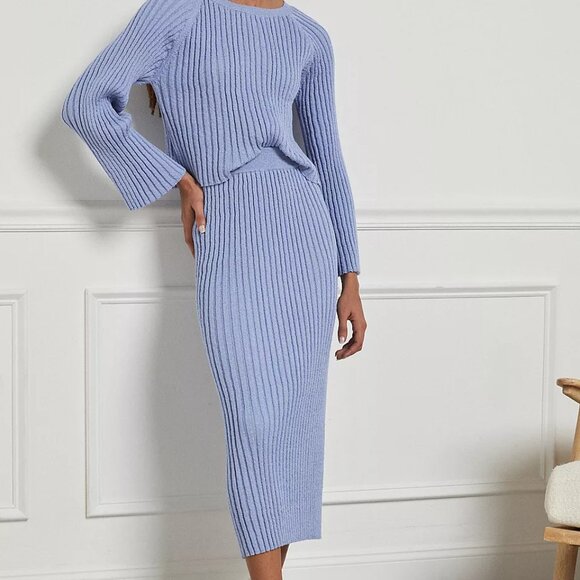 Amadi Kingsley Sweater Set - Size L - Light Blue - Picture 9 of 10